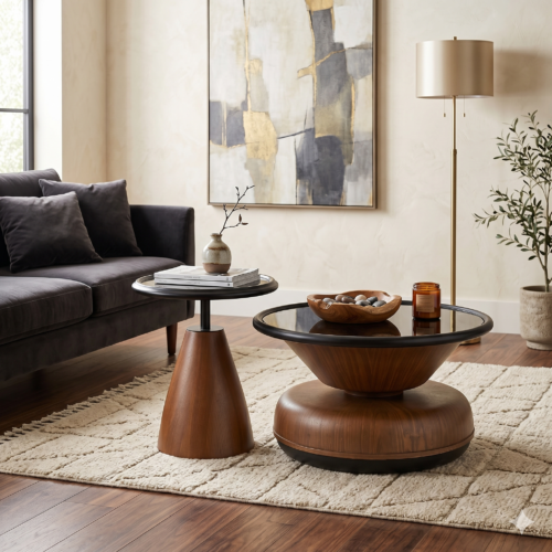 طقم ترابيزات انتريه مودرن بتصميم عصري